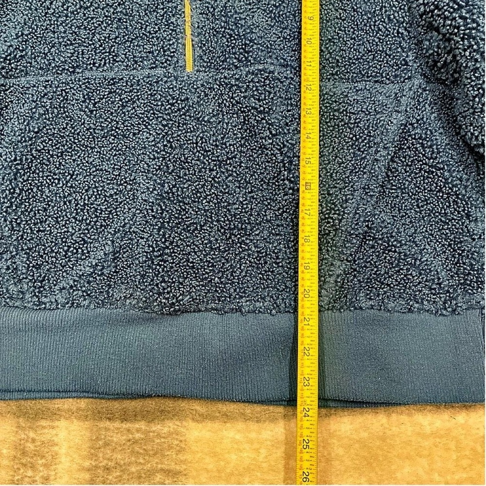 JoyLab Women Blue Sherpa Half-Zip Pullover Sweatshirt Textured Fleece Large - Picture 5 of 7